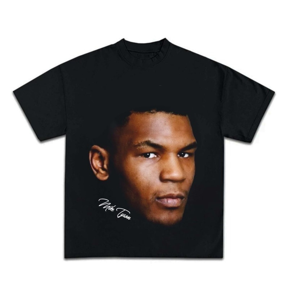 Mike Tyson Face T-Shirt Boxing Graphic Tee